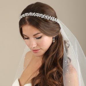 Bel Aire Silver Bridal Headband